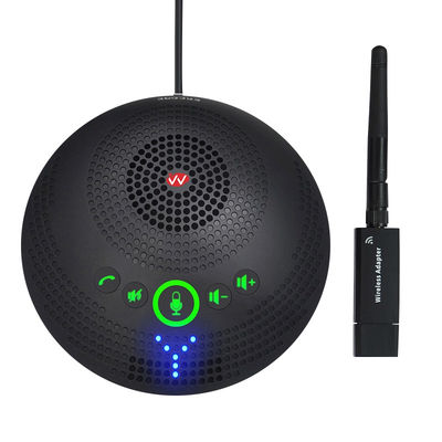 전문 컨퍼런스 마이크 SQ-M13W 2.4G 무선 전방향 마이크, 360도 피커, 고화질 오디오 및 노이즈 감축